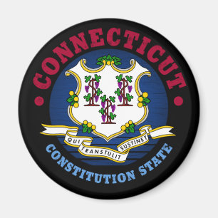 CONNECTICUT CONSTITUTION STATE FLAG MAGNEET