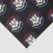 CONNECTICUT CONSTITUTION STATE FLAG TISSUEPAPIER (Detail)