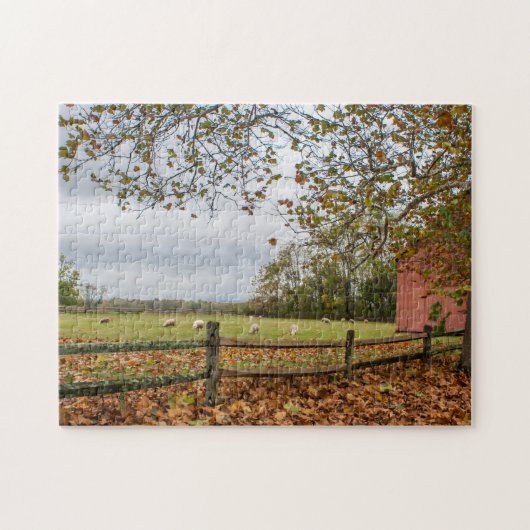 Connecticut Country Boerderij Puzzle Legpuzzel (Horizontaal)