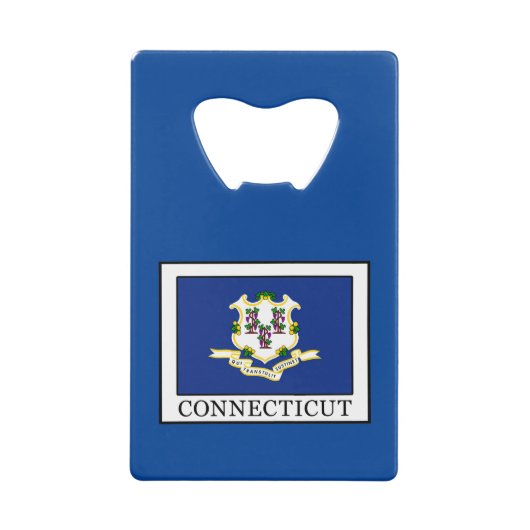Connecticut Creditkaart Flessenopener (Voorkant)