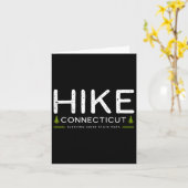 Connecticut CT Sleeping Giant Park Hike Tree Retro Kaart (Gele Bloem)