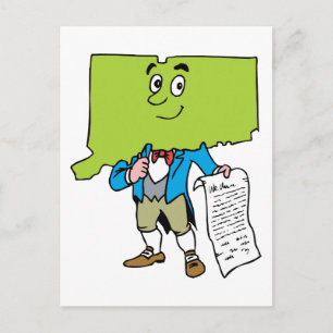 Connecticut CT Vintage Travel Souvenir Briefkaart