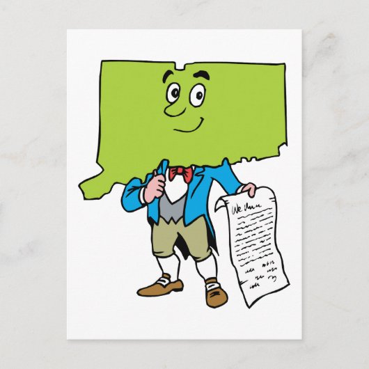 Connecticut CT Vintage Travel Souvenir Briefkaart (Voorkant)