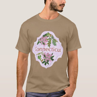 Connecticut Design Motif Illustration for Traveler T-shirt