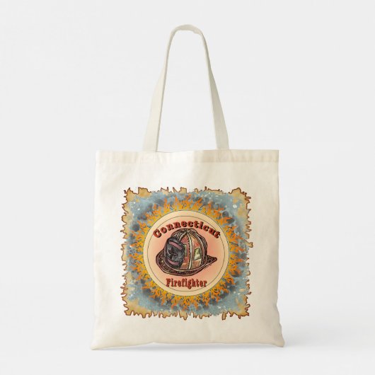 Connecticut Firefighter  Tote Bag (Achterkant)