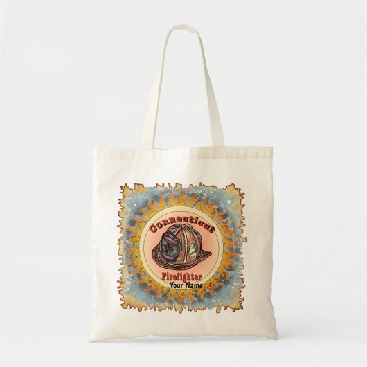 Connecticut Firefighter Tote Bag (Voorkant)