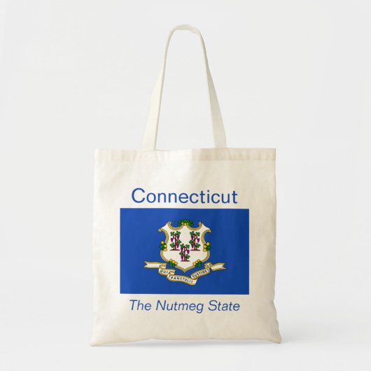 Connecticut Flag Bag Tote Bag (Voorkant)