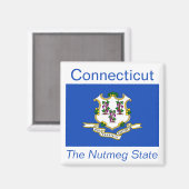 Connecticut Flag Magnet (Voorkant / Achterkant)