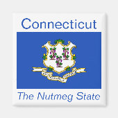 Connecticut Flag Magnet (Voorkant)