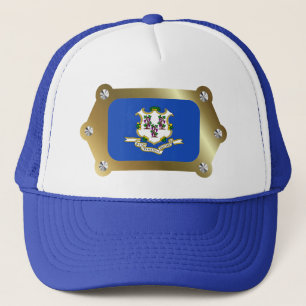 Connecticut Framed Flag Pet
