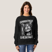 Connecticut Game Day Party Funny Home State Connec Trui (Voorkant volledig)