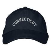 Connecticut geborduurd Basic Pet Navy Blue (Voorkant)