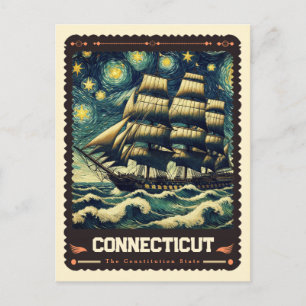 Connecticut   Geïnspireerd door Vincent Van Gogh Briefkaart