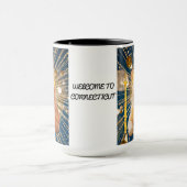 Connecticut gekroonde kat metgezel mok (Midden)