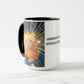 Connecticut gekroonde kat metgezel mok (Voorkant links)