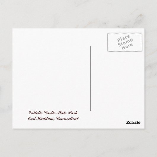 Connecticut, Gillette Castle - Briefkaart (Achterkant)