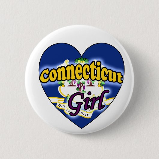 Connecticut Girl Ronde Button 5,7 Cm (Voorkant)
