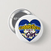 Connecticut Girl Ronde Button 5,7 Cm (Voorkant /achterkant)