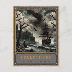 Connecticut Gotische kunst Briefkaart