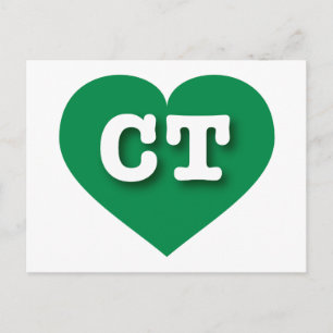 Connecticut Green Heart - Ik hou van CT Briefkaart