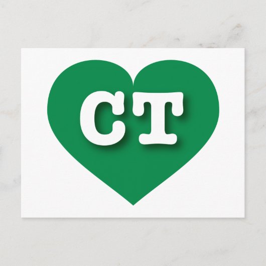 Connecticut Green Heart - Ik hou van CT Briefkaart (Voorkant)