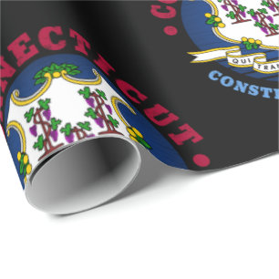 CONNECTICUT GRONDWET STAATSVLAG CADEAUPAPIER