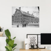 Connecticut Hall (Universiteit van Yale) Poster (Thuiskantoor)