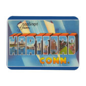 Connecticut, Hartford Magnet Magneet (Horizontaal)