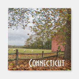 Connecticut Herfst Boerderij Magnet