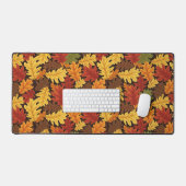Connecticut Herfst Eikenbladeren - Herfstkleur Bureaumat (Keyboard & Muis)