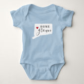 Connecticut Home Grown State T-shirt (Voorkant)