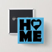 Connecticut Home Heart State Button Badge Pin (Voorkant /achterkant)