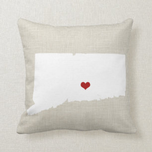 Connecticut Home State New Home Pillow 16 x 16 inc Kussen