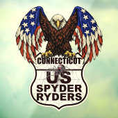 Connecticut Hoofdstuk - Decal Eagle Logo (Vel 3)