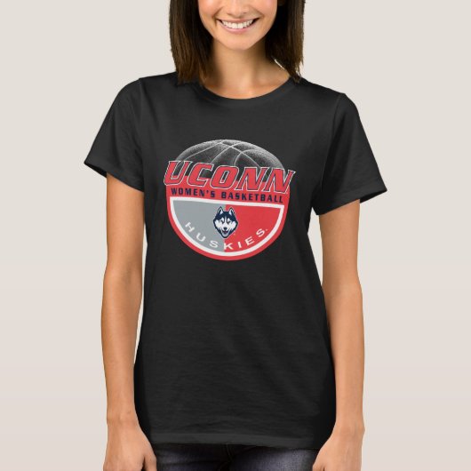 Connecticut Huskies Women s Basketball Dunk Navy T-shirt (Voorkant)