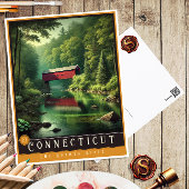 Connecticut | hyperrealistisch Briefkaart