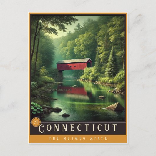 Connecticut | hyperrealistisch Briefkaart (Voorkant)