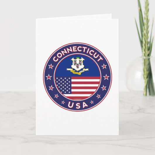 Connecticut Kaart (Voorkant)