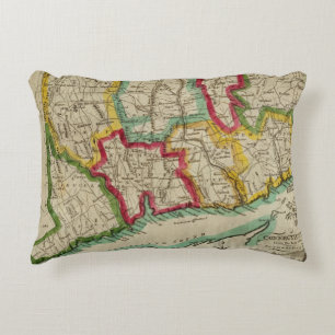Connecticut-kaart Accent Kussen