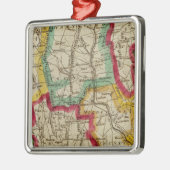 Connecticut-kaart Metalen Ornament (Links)