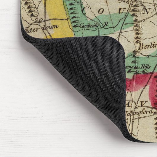 Connecticut-kaart Muismat (Hoek)