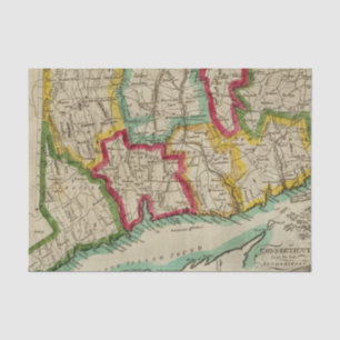 Connecticut-kaart Tissuepapier