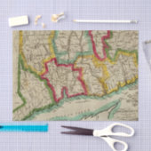Connecticut-kaart Tissuepapier (Craft)