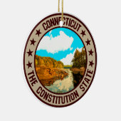 Connecticut Keramisch Ornament (Rechts)