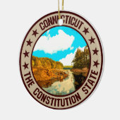 Connecticut Keramisch Ornament (Links)