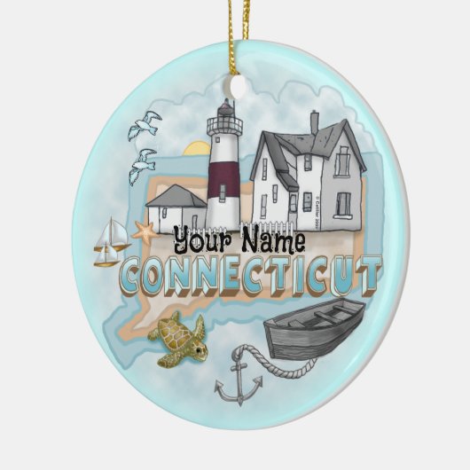 Connecticut Lighthouse Ornament (Links)