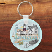 Connecticut Lighthouse sleutelhanger (Voorkant)