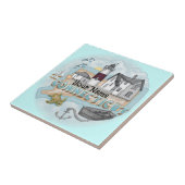 Connecticut Lighthouse tegel Tegeltje (Zijkant)