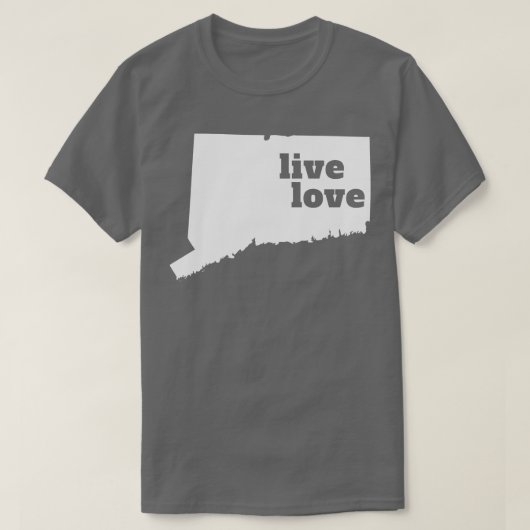 Connecticut Live Love Connecticut T-shirt (Design voorkant)