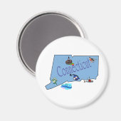 Connecticut magneet (Voorkant / Achterkant)